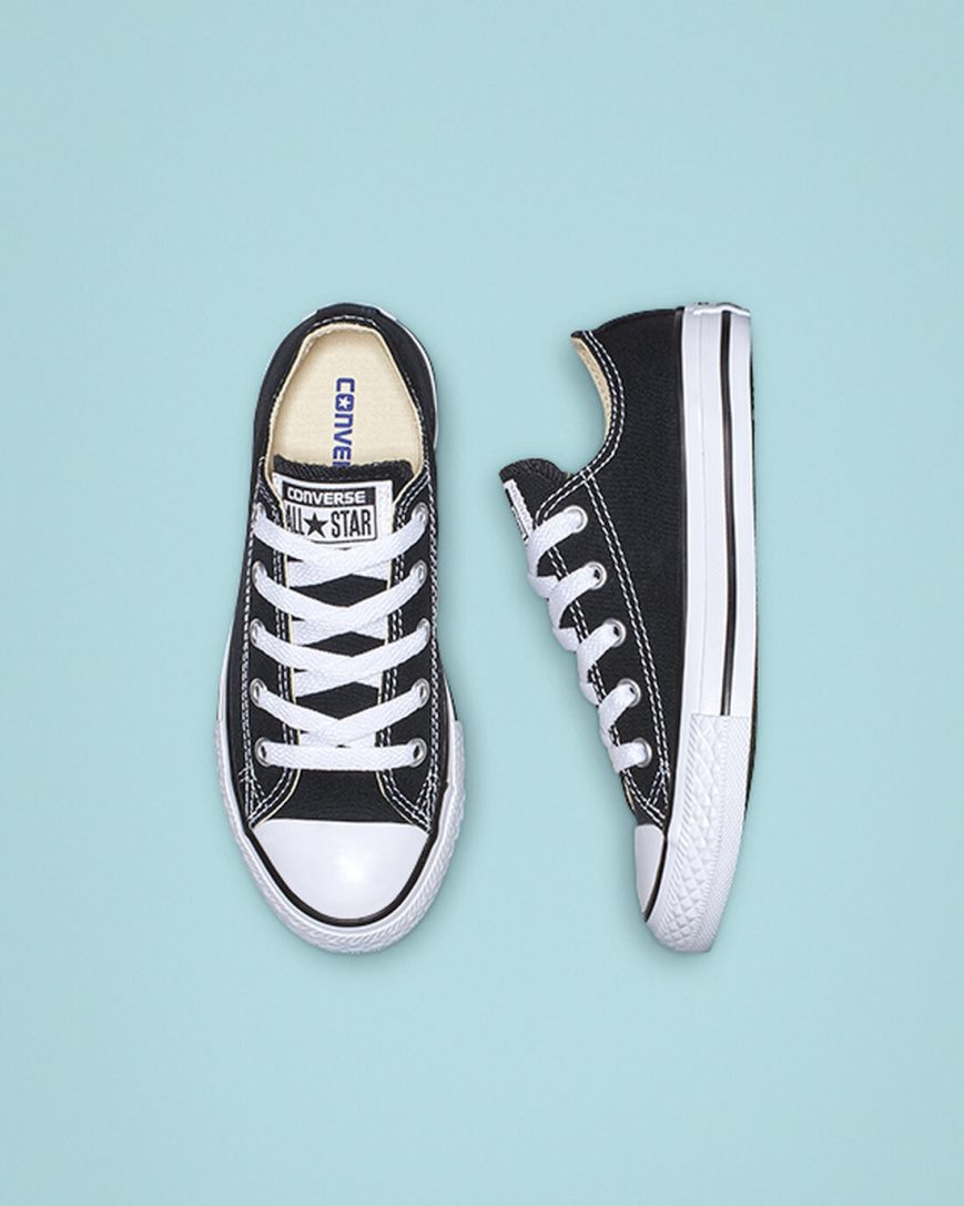 Boys' Converse Chuck Taylor All Star Classic Low Top Shoes Black | AU C0951I